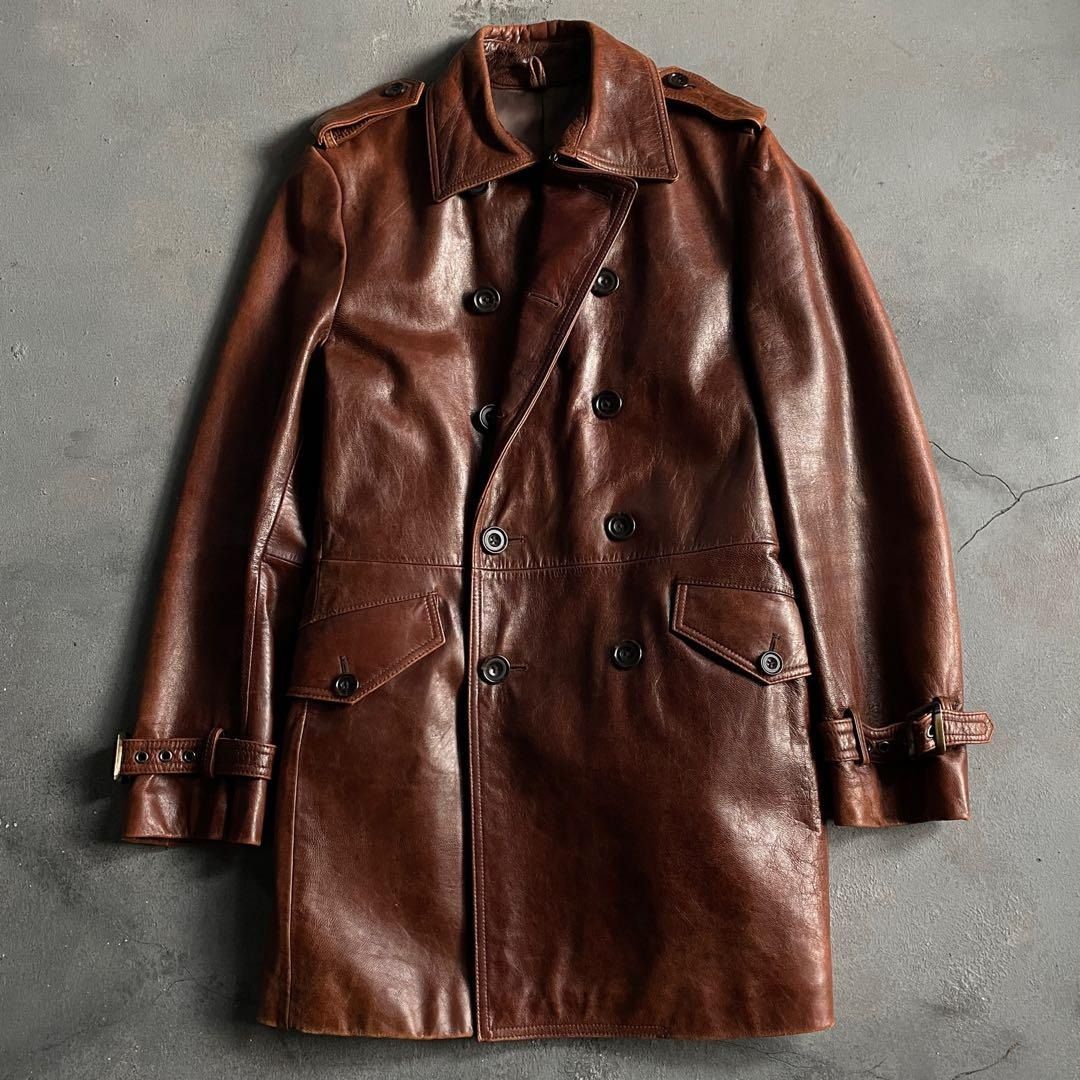 edge rupert☆山羊革☆leather“trench 👑 【淡水水槽】 coat