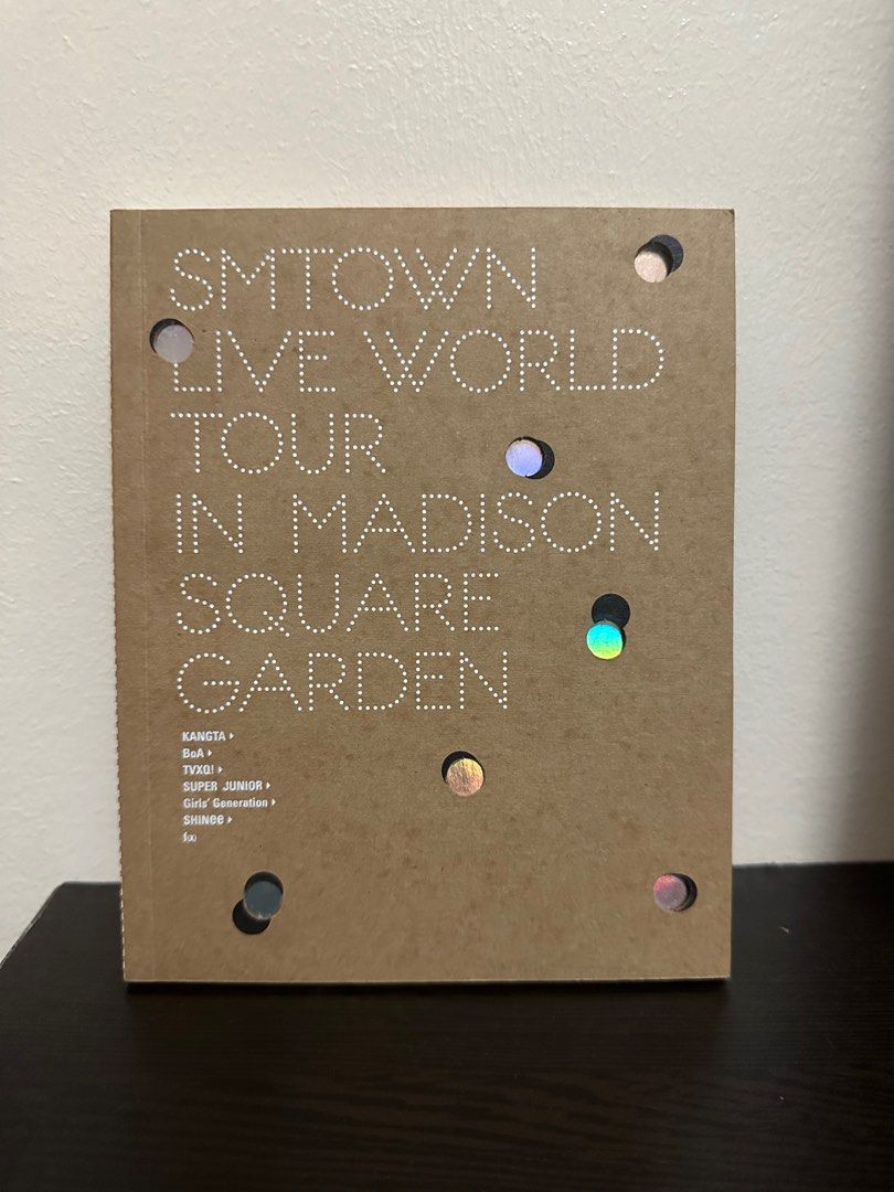 I AM SMTOWN Live World Tour DVD (Category: CDs & DVDs) located in Quezon City. Submitted by inasc_ (Listing ID 1380284841, Image 2). Description: • 4 discs, contains clips from the SMTOWN Concert in 2012 at the Madison Square Garden. Check the last slide for the setlist :) • With photobook but no outbox • Bought secondhand but this is still in good condition .