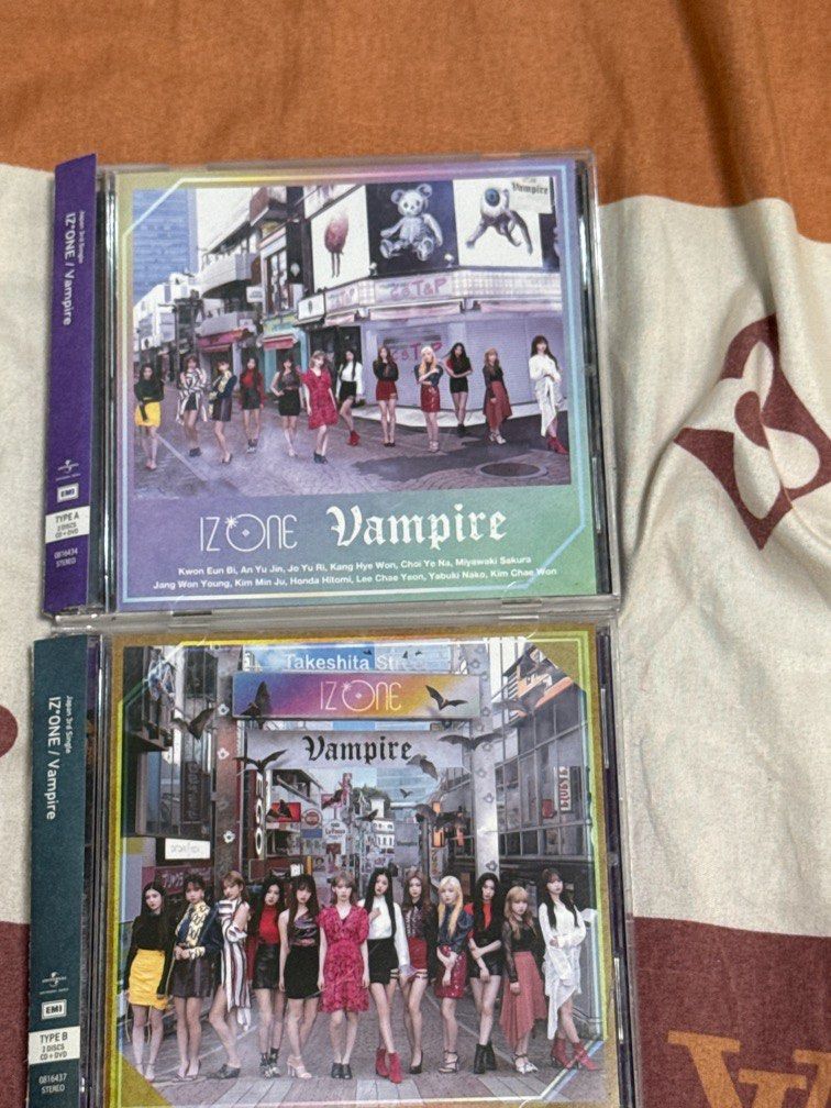 IZ*ONE Japanese Album Vampire (Category: CDs & DVDs) located in Ipil. Submitted by wisedeer.32259c (Listing ID 1380125448, Image 1). Description: Comes with CD and DVD. Both cases have crack and scratches but the inside has never been played. Price negotiable. .