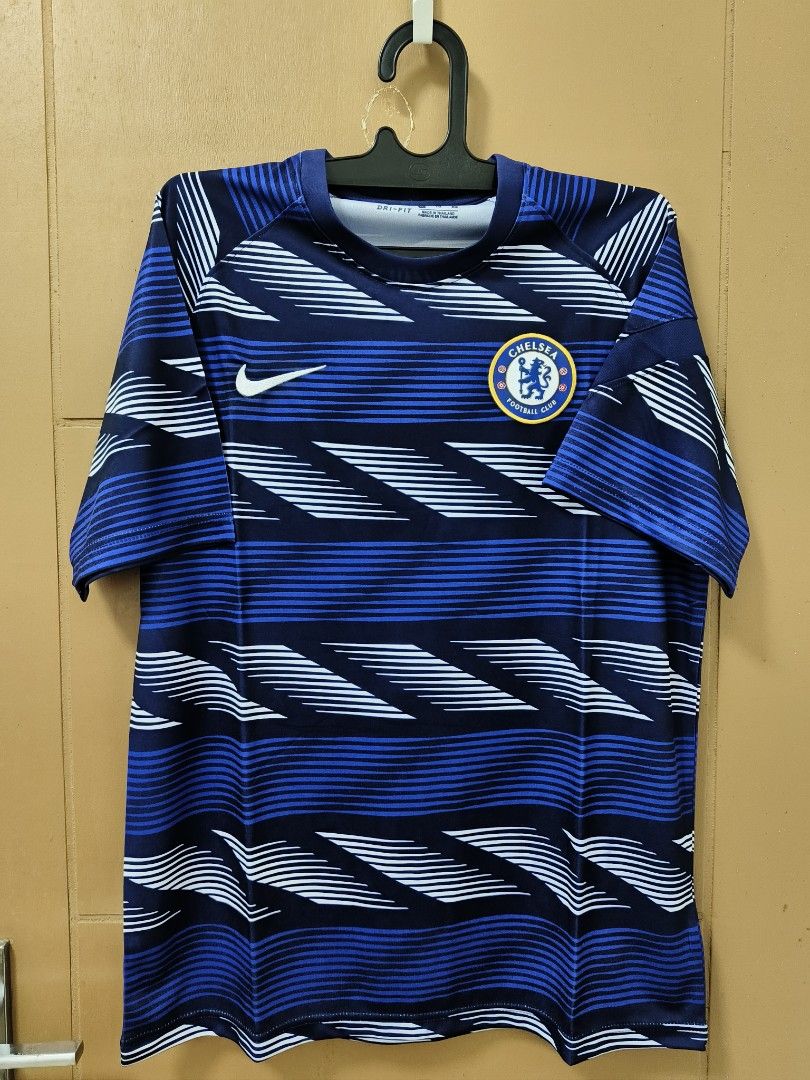 Jersey Bola Chelsea Training 2019/2020 XL fit L, Olah Raga, Baju
