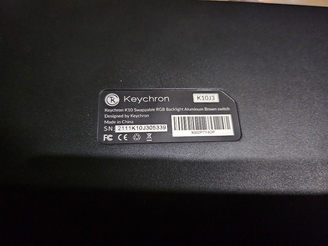 Keychron K10 Full Size Mechanical Keyboard (Category: Computer Keyboard) located in Mandaluyong City. Submitted by ssj15 (Listing ID 1380266383, Image 3). Description: keychron k10 full size mechanical keyboard - wired/bluetooth connection - hotswappable - brown switch - inclusions: keyboard, type-c cable, extra keycaps set (for mac keys),and manual location: mandaluyong city mod: sdd only (can only ship during the weekends and weekday nights) mo
