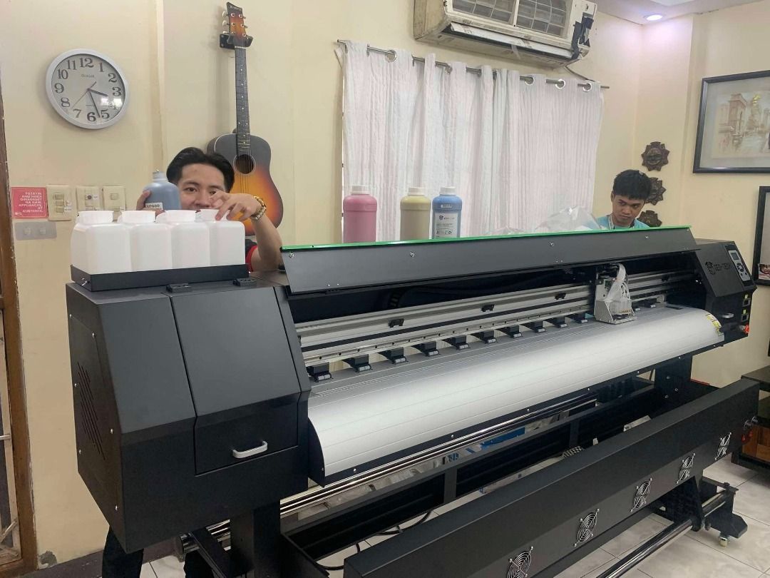 LARGE FORMAT PRINTER MACHINE PACKAGE (Category: Printers, Scanners & Copiers) located in Manila. Submitted by melvinflor41363 (Listing ID 1380183234, Image 1). Description: 🖨️ BRAND NEW PRINTING MACHINES FOR SALE 💰 Price starts at Php 169,000 Top-quality machines for tarpaulin printing, sublimation, DTF, laser cutting, heat press, and more! 📦 Available Machines & Specifications: 🔹 Tarpaulin & Sublimation Printers Models: DX11 Single Head, DX1