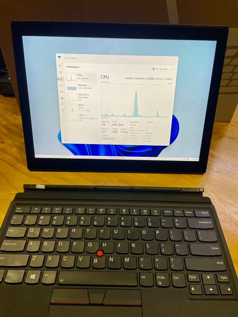 LENOVO THINKPAD X1 TABLET GEN 3 (2IN1) (Category: Laptops & Notebooks) located in Manila. Submitted by gigaware (Listing ID 1380158558, Image 1). Description: SALE‼️ LENOVO THINKPAD X1 TABLET GEN 3 (2IN1) 💵Price: 13,500 only! (Retail) Open for Bulk!🥳 Specs: Processor: Intel® Core™ i5-8350U Storage: 240GB SSD RAM: 8GB GPU: Intel UHD Graphics 620 Screen: Corning Gorilla Glass QHD+ (3000x2000) 13" IPS Touchscreen: Capacitive-type multi-touch, supp