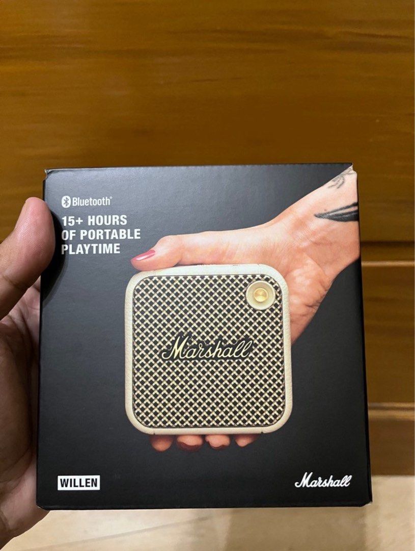 Marshall Willen Portable Bluetooth Speaker (Category: Soundbars, Speakers & Amplifiers) located in Valenzuela. Submitted by jffrymnd (Listing ID 1380114414, Image 1). Description: FOR SALE!!! MARSHALL WILLEN PORTABLE BLUETOOTH SPEAKER BELOW SRP MALL PRICE: 6,590 MY PRICE: 3990 Color: Cream Condition: Brand New Sealed Open for Meet up and Delivery.