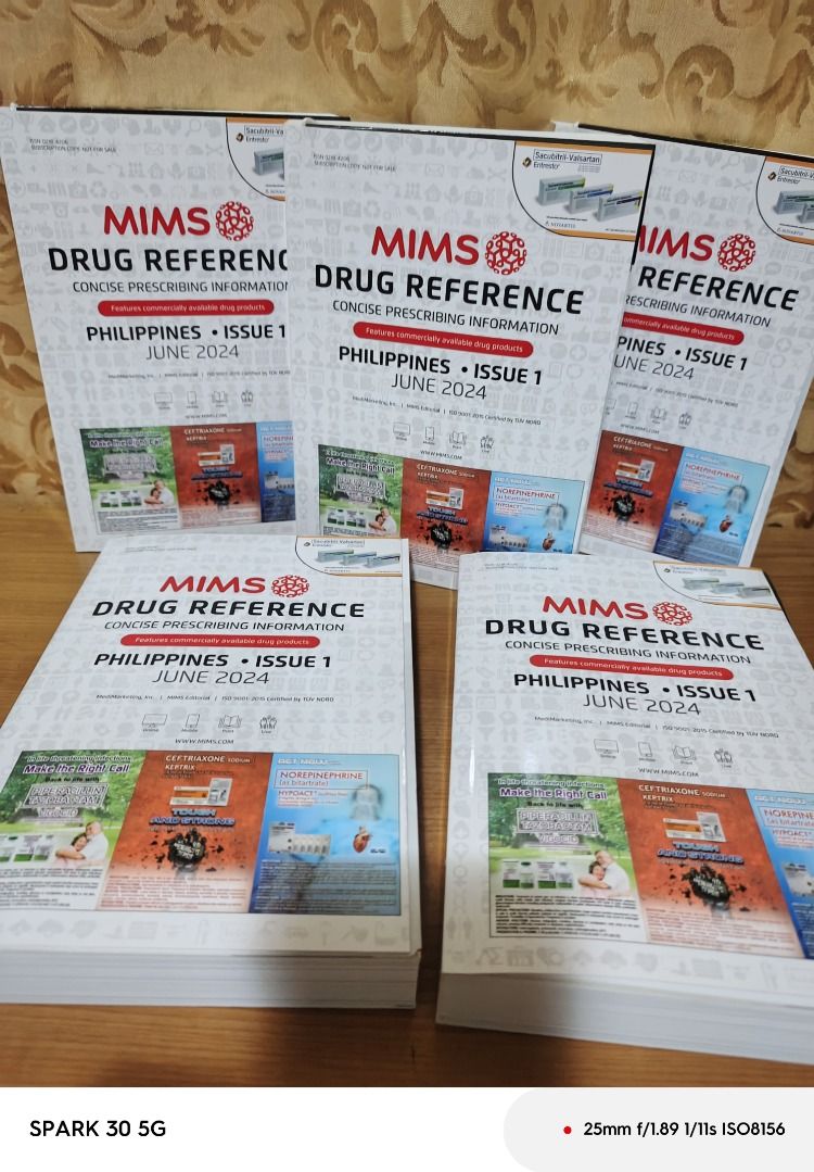 MIMS Drug Reference Philippines June 2024 issue 1 (Category: Textbooks) located in Bocaue. Submitted by yanicas_shop (Listing ID 1380220996, Image 1). Description: 3 PCS. MIMS Philippines MIMS 2024 mop: gcash mod: lalamove/j&t/gogoexpress/lbc.
