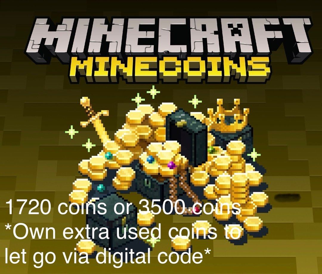 Minecraft -Minecoins (send via digital code), Video Gaming, Gaming ...