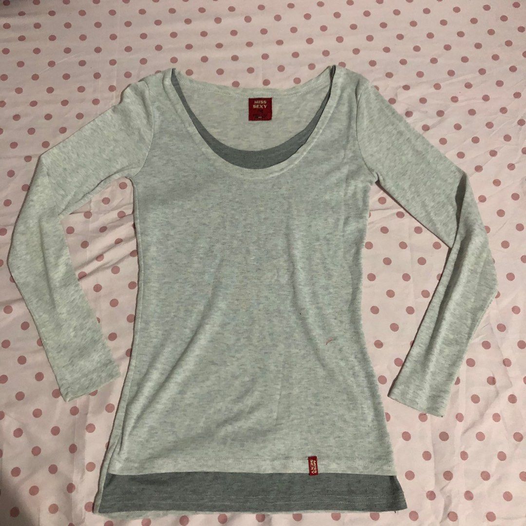Miss Sexy Double Inner Longsleeves Top (Category: Longsleeves) located in Batangas. Submitted by fairycentral (Listing ID 1380229186, Image 1). Description: - good material for working out .