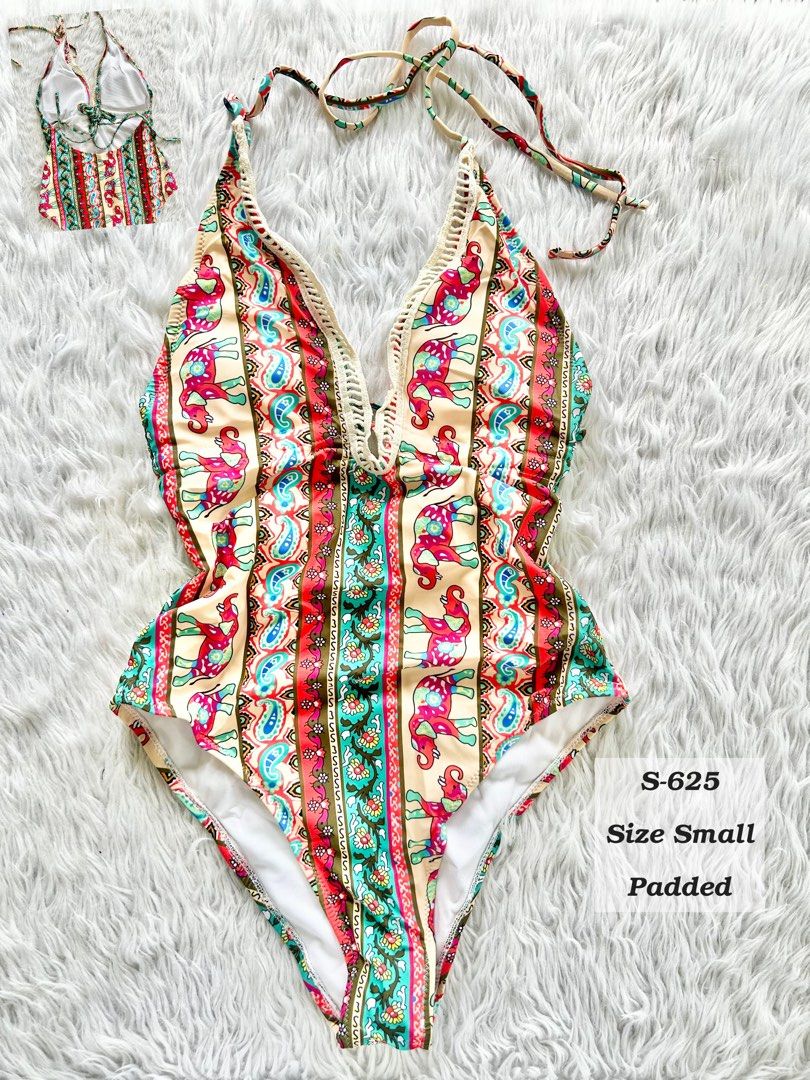 One Piece Swimsuit - Elephant print (Category: Bikinis & Swimsuits) located in Taguig. Submitted by clp26 (Listing ID 1380218359, Image 1). Description: One Piece Swimsuit - Elephant print Size Small on Tag.