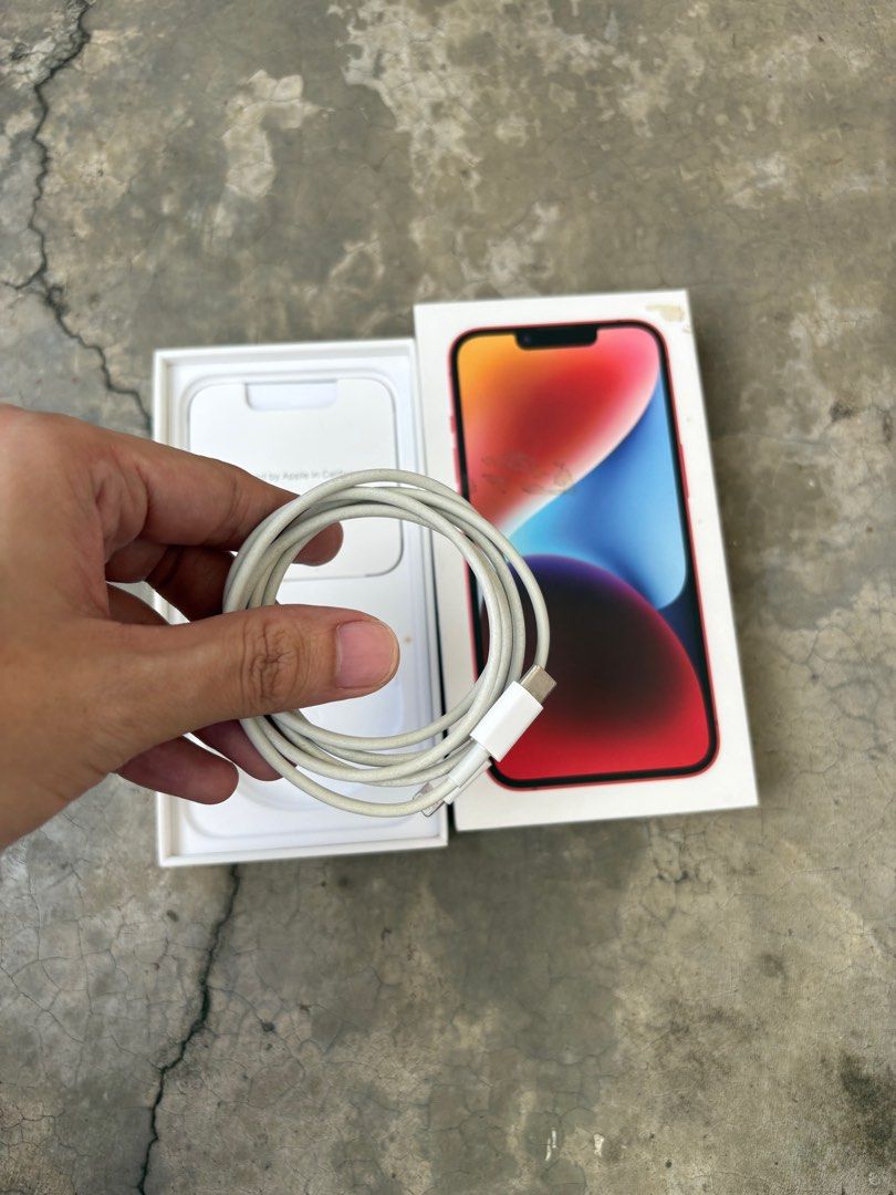 Original Iphone 14 Charging Cable (Category: Chargers & Cables) located in Tagbilaran City. Submitted by rondezvouzzz (Listing ID 1380184189, Image 1). Description: Mahal po original charging cable ng iphone kaya eto na po lowest price na offer ko. Bawal sa maselan po in good working condition po ito 2023 ko po sya binili pero medjo hindi na sya very white tignan due to dust or sa pag gamit pero good as new na po yan pag nilinis nag wet wipes..