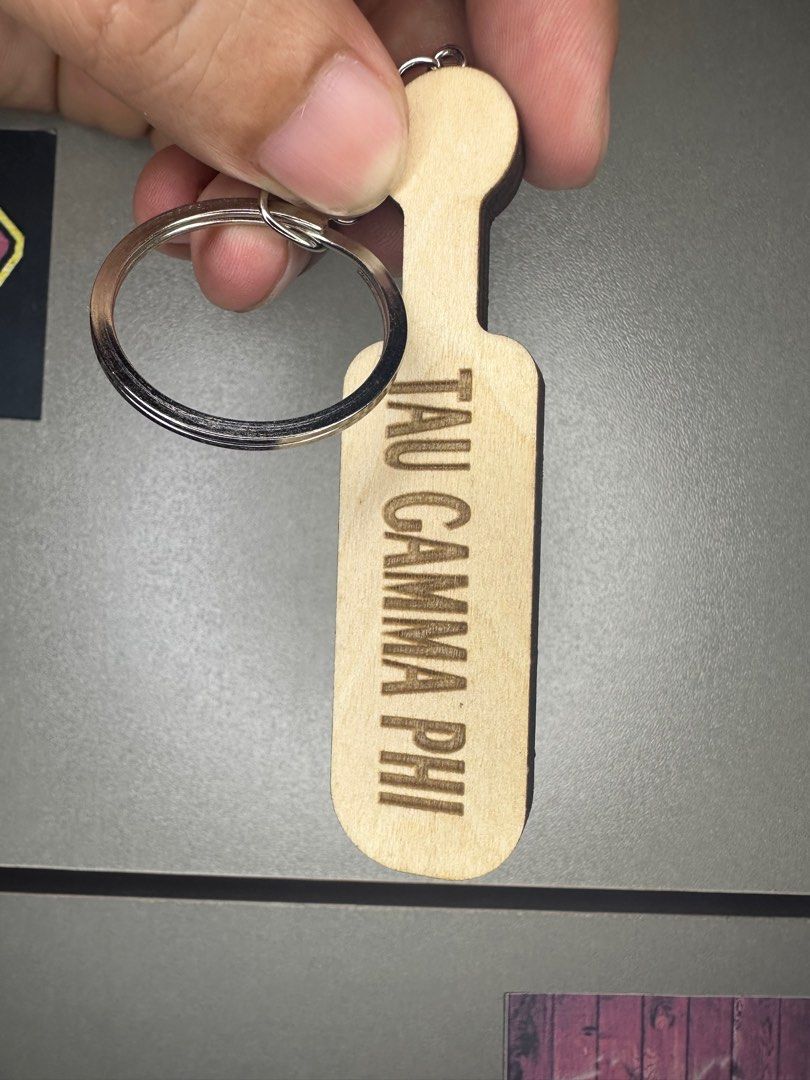 Paddle Keychain with engrave (personalized) (Category: Handmade Craft) located in Manila. Submitted by harveybirosel (Listing ID 1380141089, Image 2). Description: Paddle with engrave (personalized) ₱70 2sides .