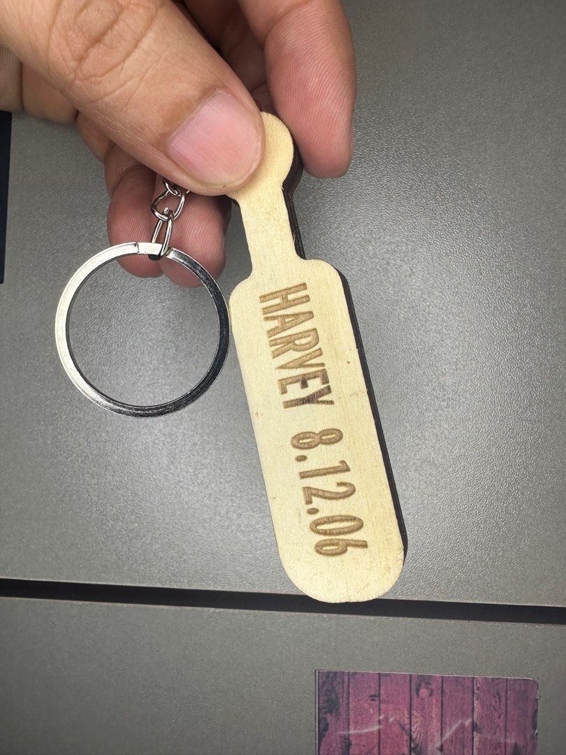 Paddle Keychain with engrave (personalized) (Category: Handmade Craft) located in Manila. Submitted by harveybirosel (Listing ID 1380141089, Image 3). Description: Paddle with engrave (personalized) ₱70 2sides .