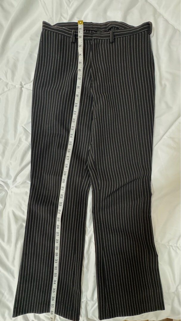 Pants/Trousers/Slacks (Category: Other Bottoms) located in Quezon City. Submitted by 2ndtake (Listing ID 1380188276, Image 3). Description: Pinstripe, flare trousers. For office wear, malling, themed events, etc. Tailored made. Kindly see measurements in the pictures and also when worn. Fits XS (extra small) only. .