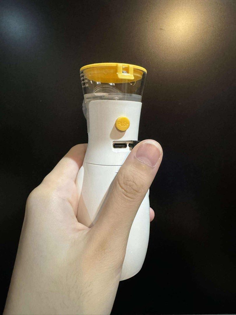 Rechargeable Portable Nebulizer (Category: Medical Supplies & Tools) located in Manila. Submitted by gayle.v (Listing ID 1380202331, Image 3). Description: Brand New Complete Set - Rechargeable - No noise - Ready to use - For all ages Inclusions: - Nebulizer - Adult mask - Child mask - Mouthpiece - USB Cord .