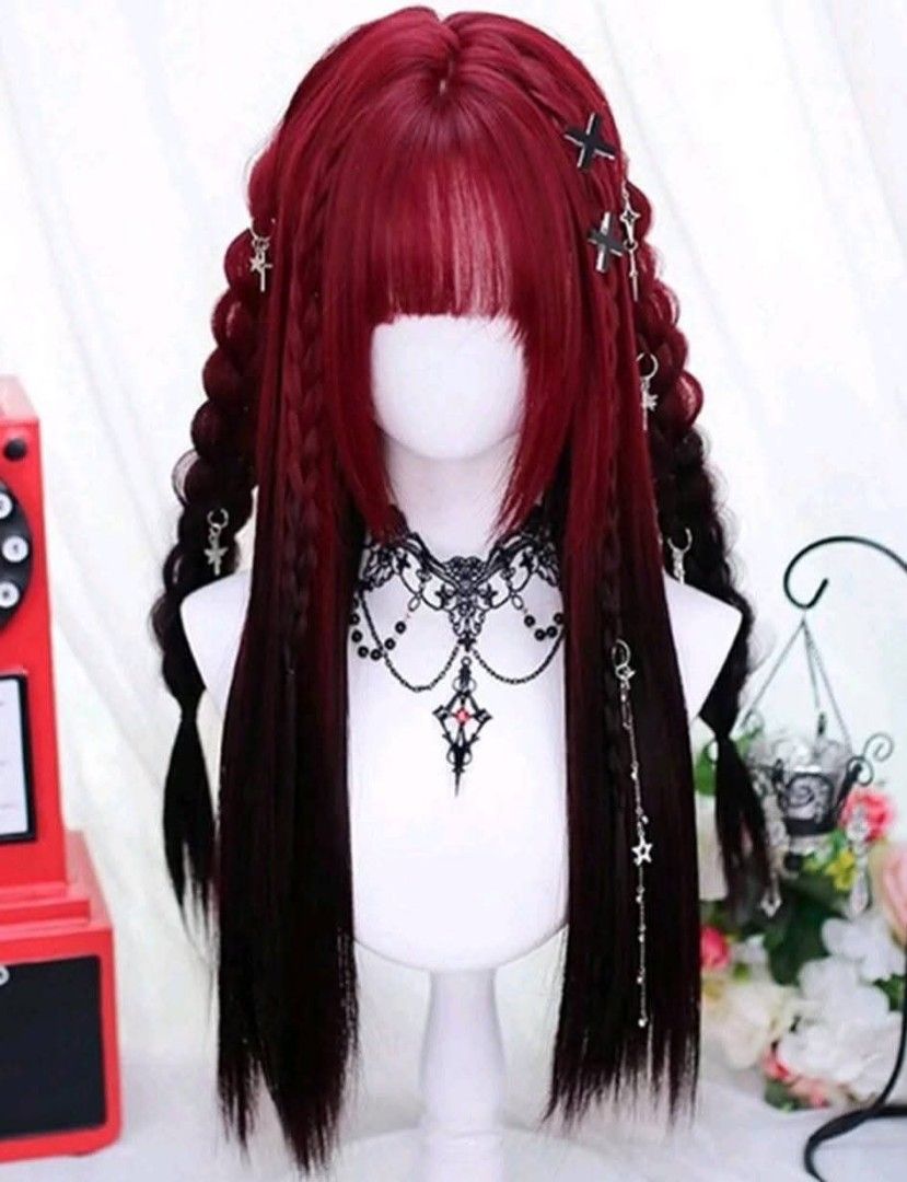 Red to Black Ombre Daily Wig (Category: Other Accessories) located in Manila. Submitted by deedreams (Listing ID 1380113032, Image 2). Description: Bought in an fb shop (Anti-Hero shop) Used once for trial RFS: Decluttering.