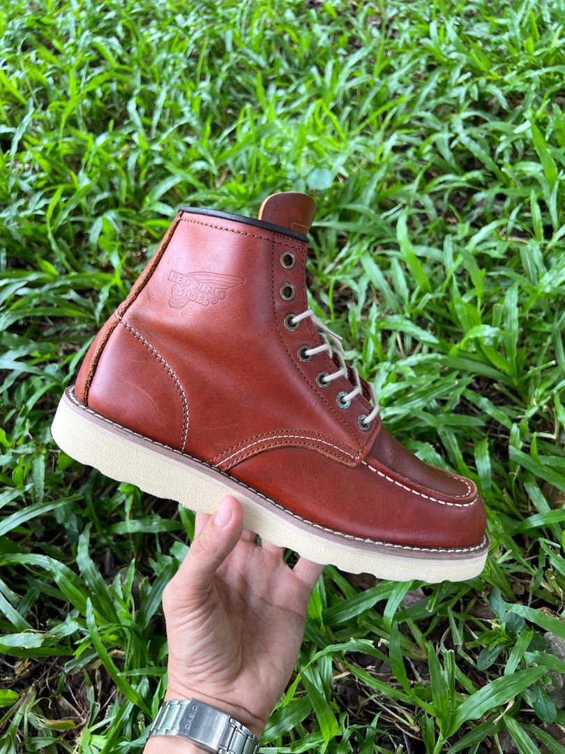 Red Wing Moc Toe (Category: Boots) located in Bacolod City. Submitted by novymae23 (Listing ID 1380245724, Image 2). Description: Red Wing Moc Toe Size 7-7.5Men Excellent Condition .