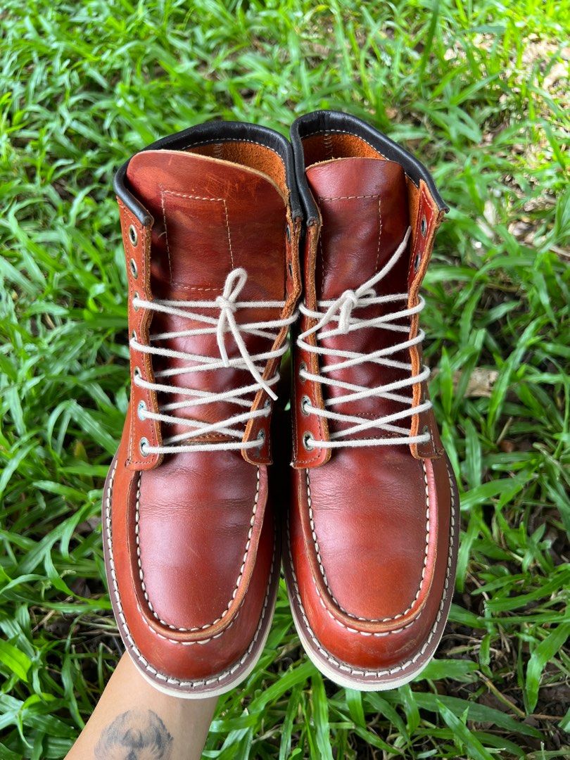 Red Wing Moc Toe (Category: Boots) located in Bacolod City. Submitted by novymae23 (Listing ID 1380245724, Image 3). Description: Red Wing Moc Toe Size 7-7.5Men Excellent Condition .