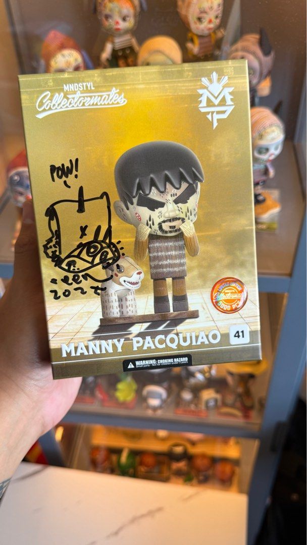Reen Barrera - Manny Pacquiao LE5000 (collectormates) (Category: Vintage Collectibles) located in Las Pinas. Submitted by casualsellerpo (Listing ID 1380272666, Image 2). Description: 💎 Signed box + Signed Figure + box in pristine condition 💎 Selling 2! Php2,200 per piece *opened piece not for sale hehe* 📍 Free delivery in Makati 📦 If shipping, SF is shouldered by the buyer .