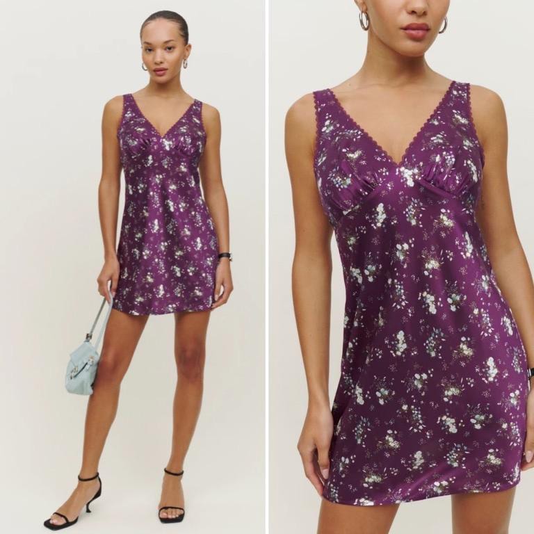 reformation keaton silk dress Keaton Silk Dress Retrofete