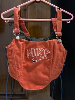 Depop Nike Reworked Shoulder Bag Nike Mini Swoosh Custom Shoulder