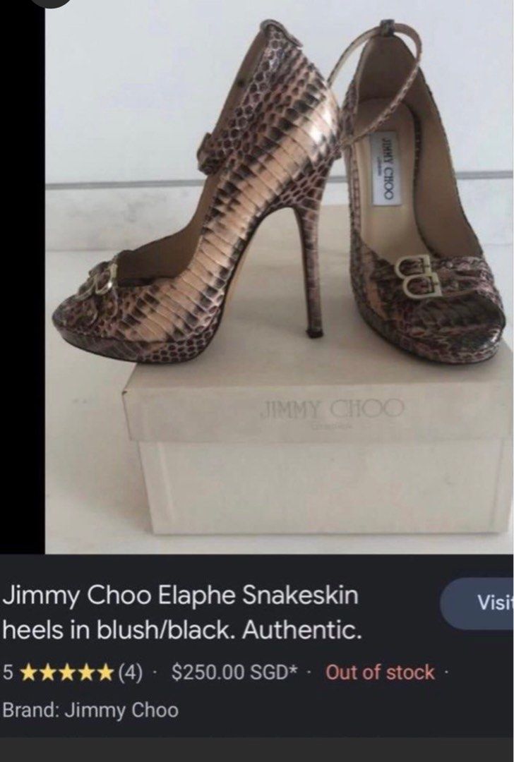 RUSh SALE Jimmy Choo Heels (Category: Heels) located in Taguig. Submitted by iamfab15 (Listing ID 1380201584, Image 2). Description: Ang kinis pa! Lightly used Please make offer I might consider it! Rfs: need funds/lipat bahay.