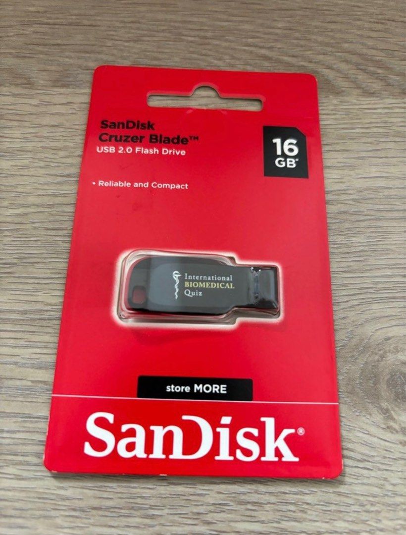 SanDisk Cruzer Blade 16GB USB 2.0 Flash Drive