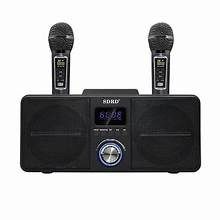SDRD 309 karaoke speaker home karaoke speaker with dual microphone portable speaker Bluetooth speaker (Category: Soundbars, Speakers & Amplifiers) located in Singapore. Submitted by sgofficalstock (Listing ID 1380174307, Image 1). Description: Item Type: Speaker with 2 Mic (sdrd-309) Material: ABS + Metal Bluetooth Program: Bluetooth4.2 Bluetooth Distance: 10 Meters Loudspeaker Power: 2*15W Loudspeaker: 4 Inch Outside Magnetic Battery: Built-in 1