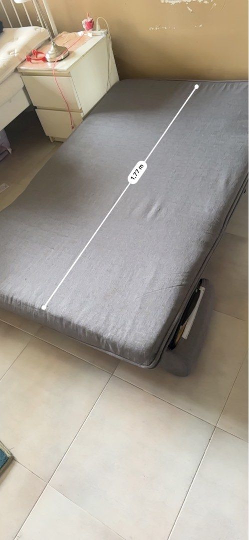 Sofa bed (Category: Sofas) located in Singapore. Submitted by yaz_18 (Listing ID 1380142338, Image 3). Description: Clean Sofa bed (we got no pet ) barely use .