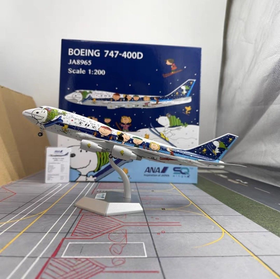 SQ Wings(JC Wings) 1:200 ANA Boeing 747-400D Snoopy Livery SQ Wings(JC Wings) 1:200 ANA Boeing 747-400D Snoopy Livery