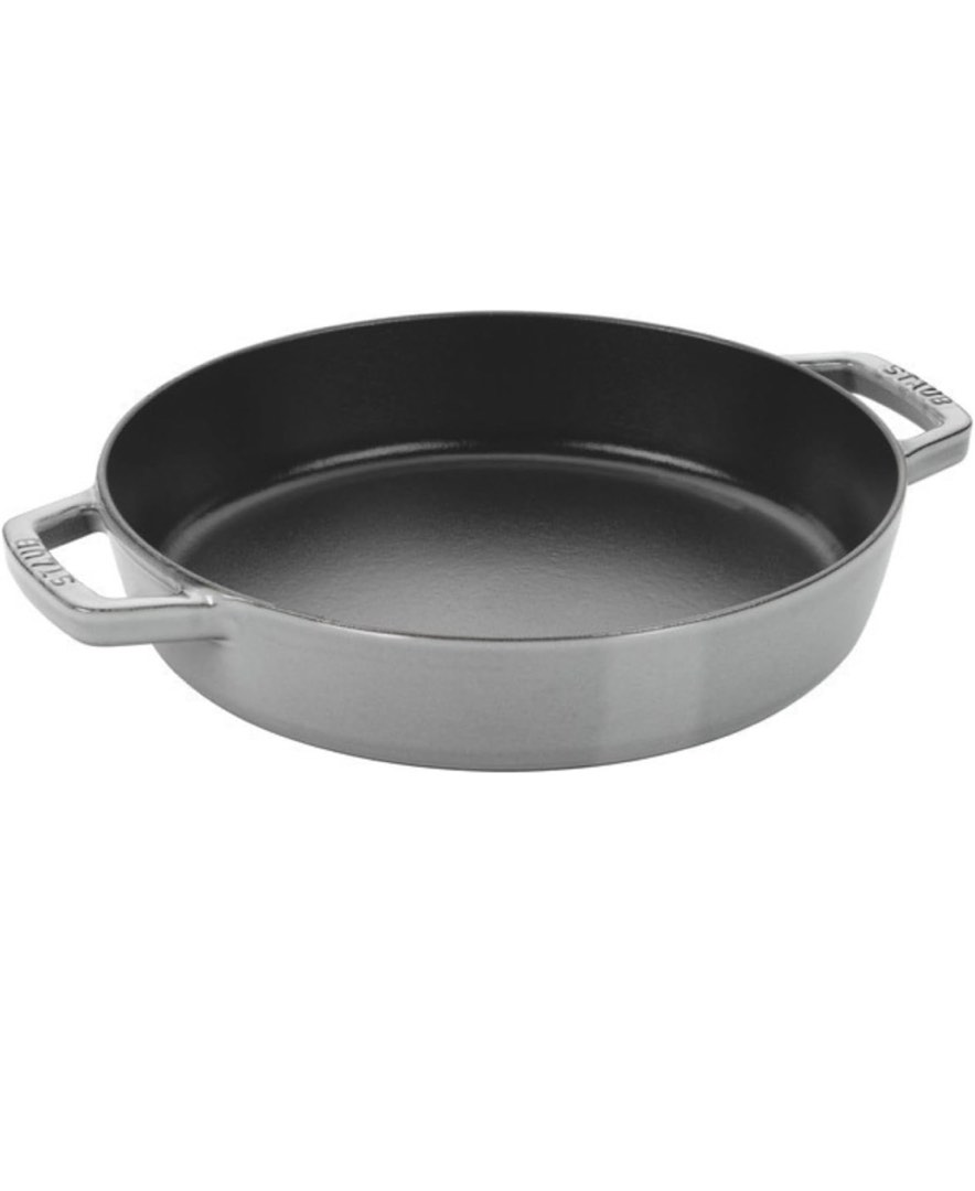 STAUB Cast Iron Frying Pan, Grey, 20 cm, Furniture & Home Living