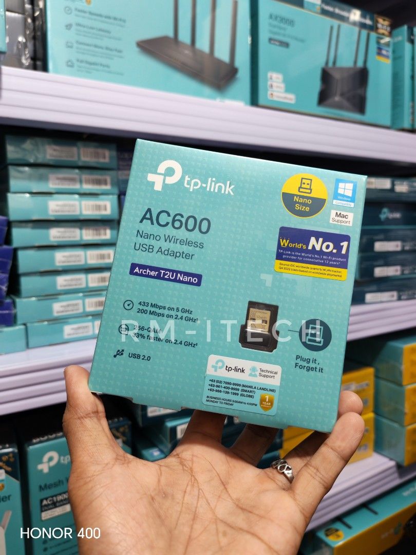 Tp link AC600 T2UB Nano wifi Bluetooth dongle (Category: Networking) located in Manila. Submitted by rm.itech051523 (Listing ID 1380203528, Image 1). Description: 7days store replacement 1 year warranty.
