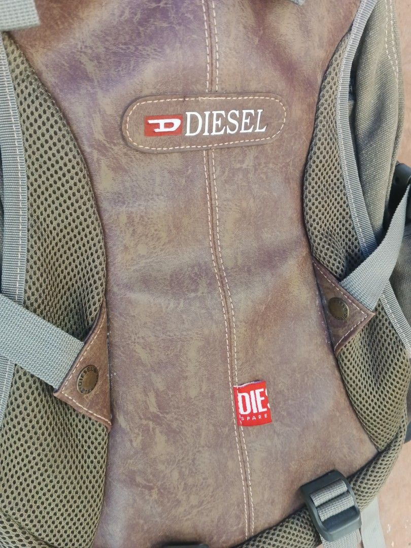 Vintage Y2k Diesel Gorpcore Backpack Bag (Category: Backpacks) located in Naga. Submitted by unknwnstreetwear (Listing ID 1380138171, Image 3). Description: Very good condition Width-15 inches Length-19 inches.