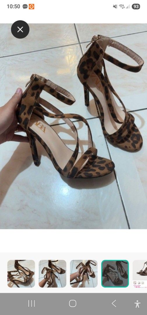 Zara stiletto (Category: Heels) located in Quezon City. Submitted by mystylecoma (Listing ID 1380117276, Image 2). Description: size 6 4 inches ( heels) very classy ,good for events and night outs. Rf:not using it anymore.