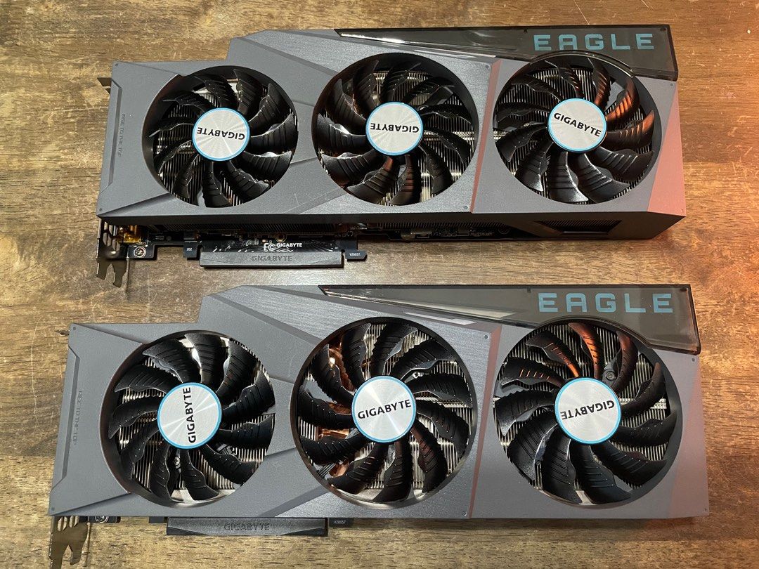 2 GPUs RTX 3080 Ti Gigabyte Eagle 12GB (Category: Computer Parts) located in Makati City. Submitted by cyberzone777 (Listing ID 1377716435, Image 3). Description: 2 Items RTX GeForce 3080 Ti and almost new. Just used less than 4 months and keep to the box and never been used just before. Price is negotiable..