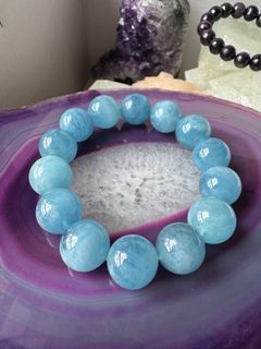 海藍寶手串 12.3 mm（包郵順豐站智能櫃）64205029630849110