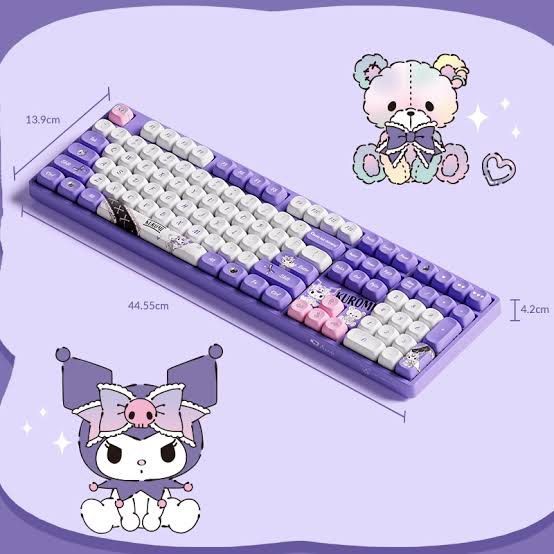 AKKO KUROMI KEYBOARD (Category: Computer Keyboard) located in Manila. Submitted by ksywn (Listing ID 1380475335, Image 1). Description: Used for a few weeks but in mint condition! hot swappable caps! complete inclusions .