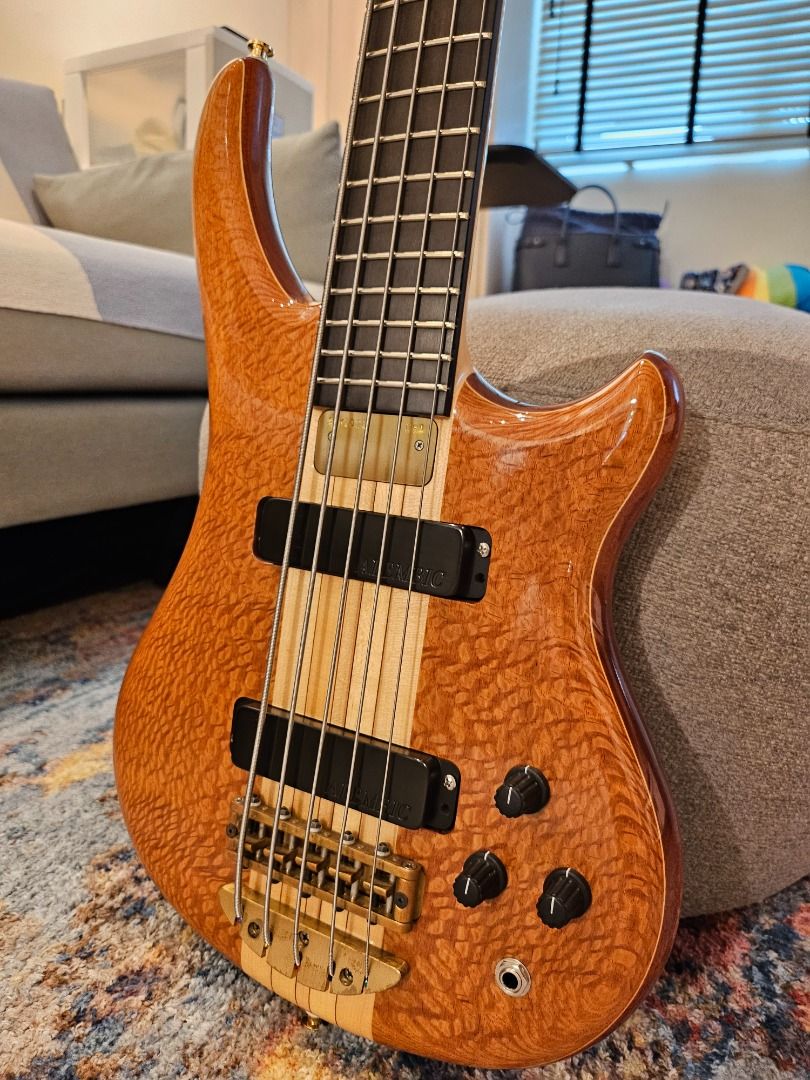 Alembic Essence 5-string Bass Guitar With Lacewood Top, Hobbies & Toys ...