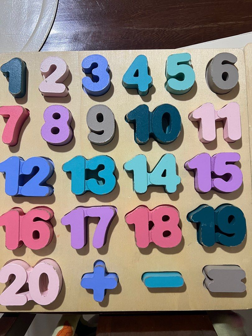 Alphabet numbers wooden blocks puzzle (Category: Educational & Learning Toys) located in Manila. Submitted by nihanna8 (Listing ID 1380385735, Image 3). Description: 300 take all Missing small letter x.