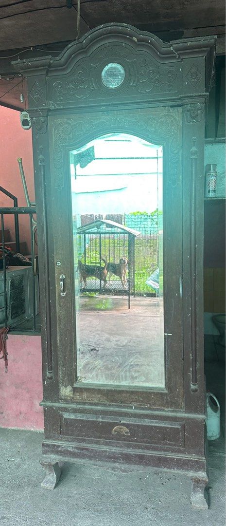 Antique cabinet (Category: Shelves, Cabinets & Racks) located in Cavite. Submitted by teamhd (Listing ID 1380442748, Image 1). Description: For sale 70 year old antique cabinet All still in original parts except lock, handle and hinge 👉 70 year old (estimated) 👉 224 x 81 x 50 cm 👉 negotiable upon viewing 👉 for sale as is .