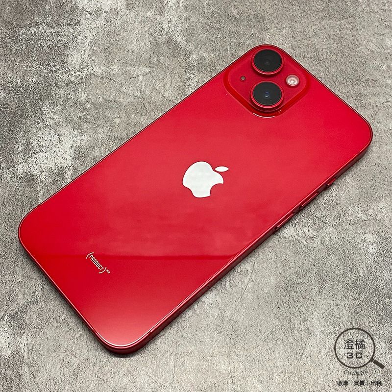 由 change12336 (刊登 ID 1380425035，圖片 1) 提交，位於 台北市 (Taipei) 的 『澄橘』Apple iPhone 14 128G 128GB (6.1吋) 紅《二手 無盒裝 中古》A77535 (類別：iPhone 14 系列)，說明：Apple iPhone 14 128GB (6.1吋) 紅 店保7天 功能正常，IOS 18.0，電池健康：86% 90%新，外觀有小使用痕跡，無撞傷 單機無配件 本賣場商品因於店家同步銷售流通快，請於下標前先詢問是否有貨。 ( 下標後如需自取請參閱關於我中的店家資訊。) 下標後請於 3 天內完成交易，並將您的收件資料填寫於買賣留言板中。 ( 請留收件人姓名、地址、電話。) 賣場交易方式 : 到店自取、超商取貨付款、信用卡(店家使用)、輕鬆付(黑貓宅配)。 購買前如有任何問題請多利用問與答或賣場即時通，若我們未回覆您的問題，表示不同意或未讀您的發問，若已下標將以網頁說明為主。 保固中商品如有故障請直接找代理商，過保商