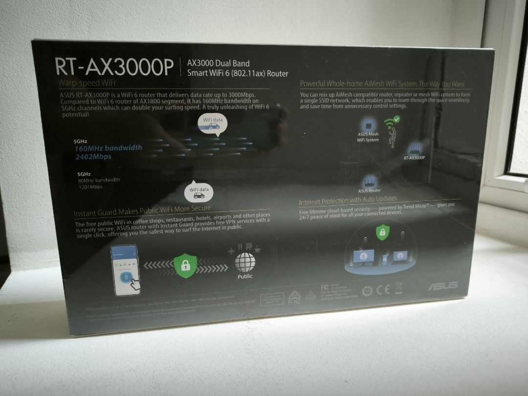ASUS RT-AX3000P AX3000 Dual Band Smart WiFi 6 Router63205298229379111