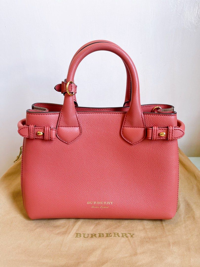 Burberry genuine leather dried rose/ dirty pink Handbag with Strap