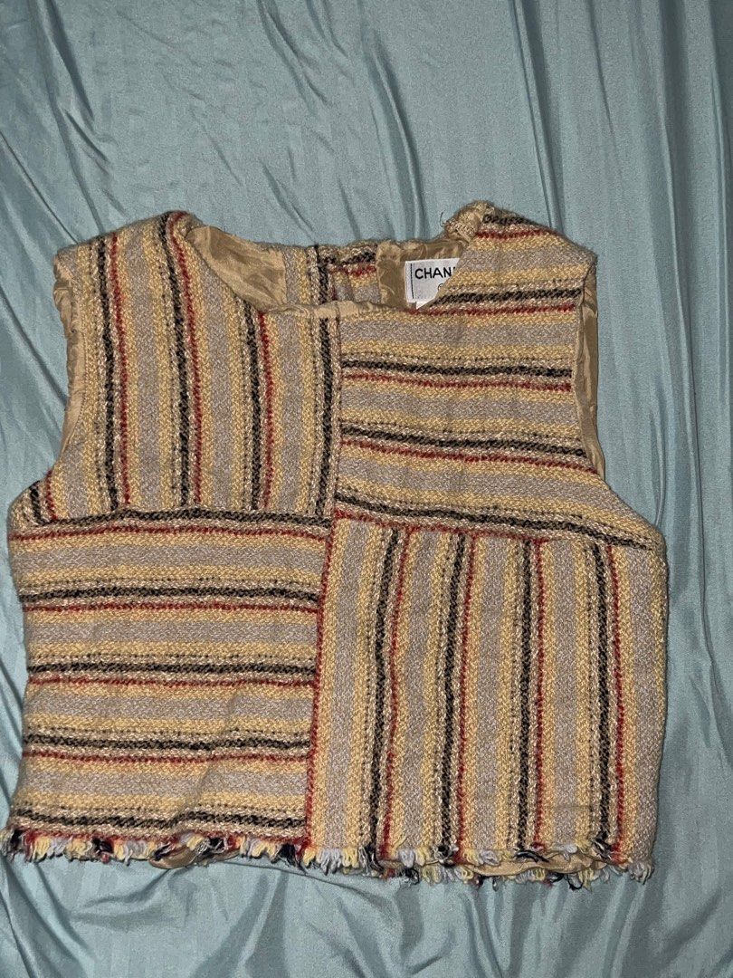 Chanel Vintage Wool Blouse (Category: Sleeveless) located in Manila. Submitted by declutter365days (Listing ID 1380324362, Image 3). Description: This was hard to let go. A hand-me-down from my mom. Rfs: Doesn’t fit me anymore and not really my style anymore Price is still negotiable .