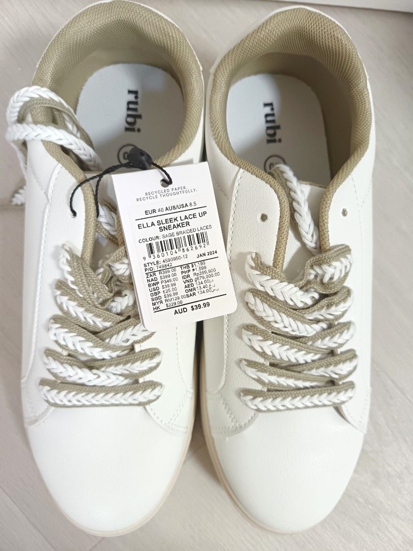 Cotton On 休閒鞋Sneakers (Rubi) EUR 40/US8. 5, 女裝, 鞋, 波鞋- Carousell