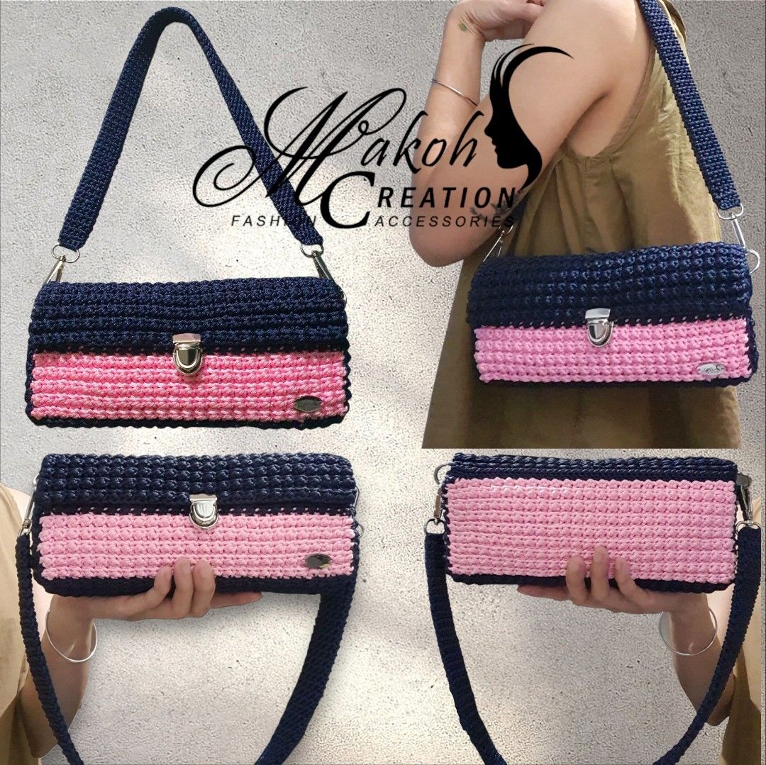 Crochet Hand / Kili Bag (Category: Luxury Bags & Wallets) located in Manila. Submitted by jee189 (Listing ID 1380442405, Image 1). Description: Handcrafted 💕 Simple yet elegant in style✨️ For mode of Payment: Gcash / Paymaya For Shipping: JNT (Metro Manila and Province) same day delivery thru Lalamove.