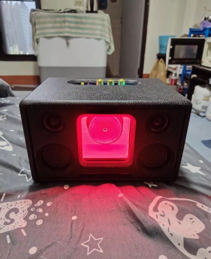 DIY Speaker 3-inch JBL UE MEGA BOOM SONY LG YP Party Office Speaker, 100-watt Bluetooth speaker, 16.8-volt battery, 2.1 amp system, 30-watt LG subwoofer, 2.25-watt hk midrange, random lights63205306372226111