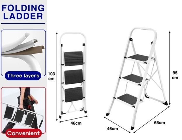 Folding Step Ladder - 3 Steps64885395335171112