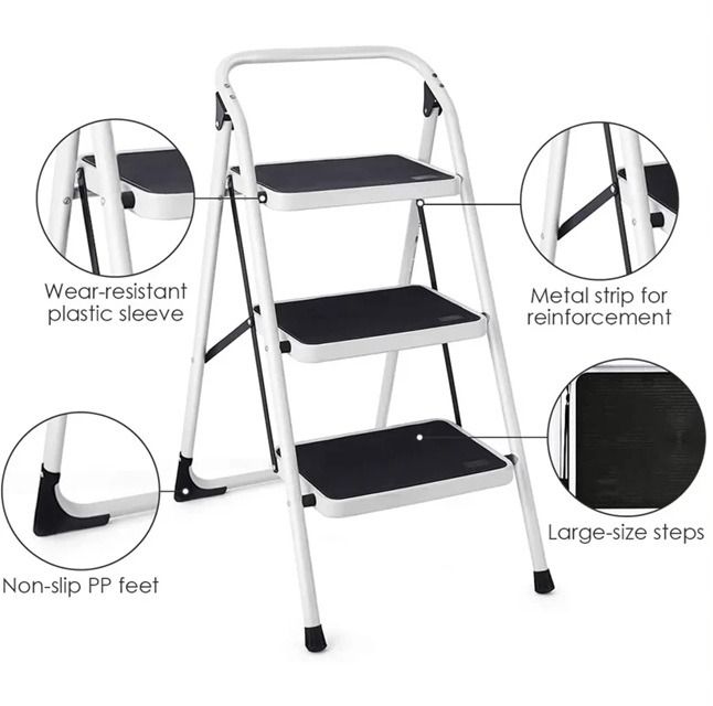 Folding Step Ladder - 3 Steps64885395335171113
