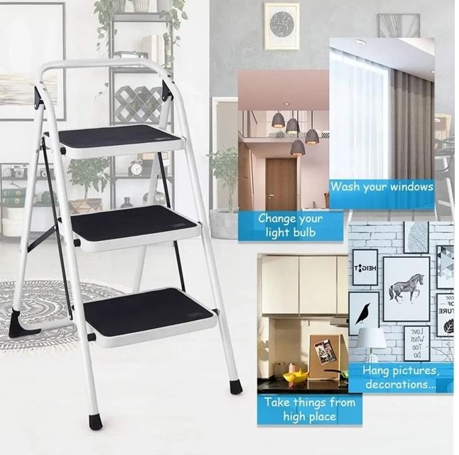 Folding Step Ladder - 3 Steps64885395335171117