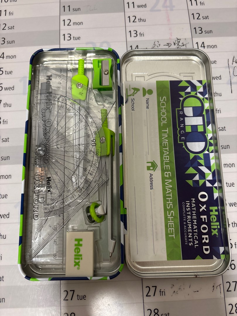 Helix Oxford Mathematical Instruments Set, Hobbies & Toys, Stationery ...