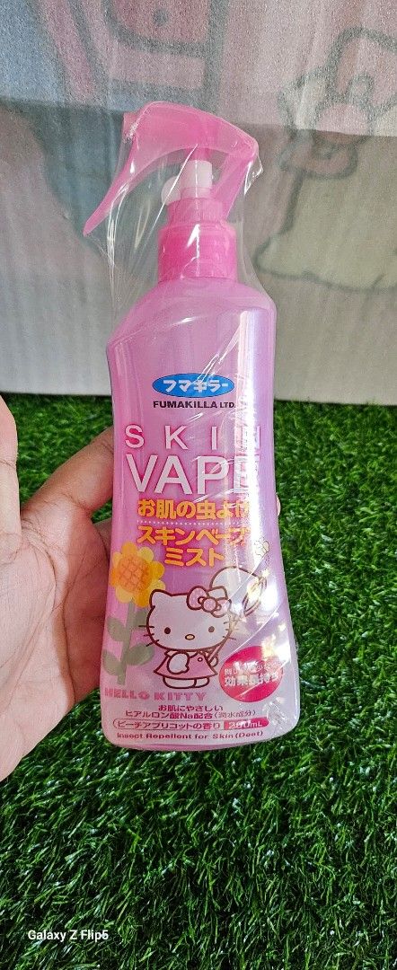 Hello kitty mosquito repellents (Category: Insect Repellents) located in Umingan. Submitted by liezelsona48963 (Listing ID 1380345021, Image 1). Description: sealed hello kitty skin vape mosquito repellent from japan mop gcash.